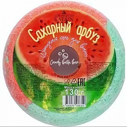 Бомбочка для ванны Пончик Candy baht bar "Сахарный арбуз"