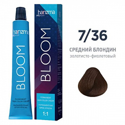 Крем-краска для волос Bloom 7/36 Средний блондин - золотисто-фиол