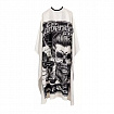 Накидка парикмахерская 140х160см Barber Skull