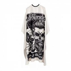 Накидка парикмахерская 140х160см Barber Skull