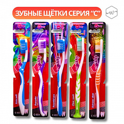 Зубная щётка С-023 "Extra soft" (на подставке 12 шт)