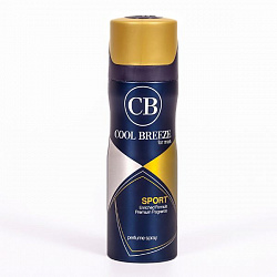 COOL BREEZE Дезодорант спрей мужской Sport, 200 мл