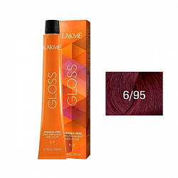 Крем-краска GLOSS 6/95 Темный блондин красно-махагоновый