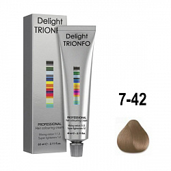 Крем-краска Delight TRIONFO 7-42 Средний русый бежевый пепельный