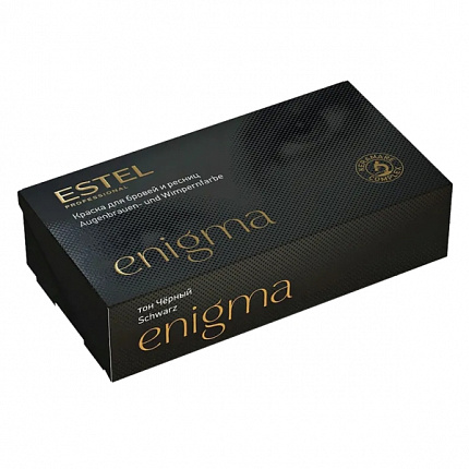 Краска для бровей и ресниц, черный Enigma