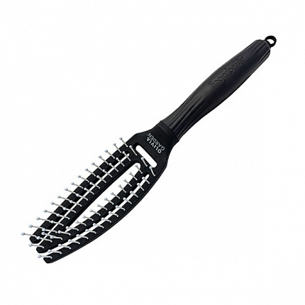 Щетка для волос Fingerbrush Care Iconic Nylon Bristles Black S