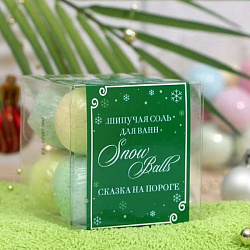 Подарочный набор Бомбочки для ванны Snow balls Сказка на пороге