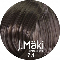 J.Maki Краска для волос 7.1 Пепельный русый